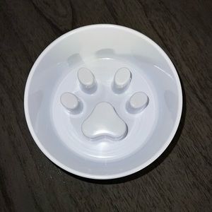 Dog Slow Feeder Bowl Black and White